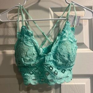 Aqua Lace Bralette by Aerie